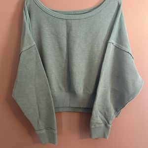 American eagle oversize sweatshirt, green size medium